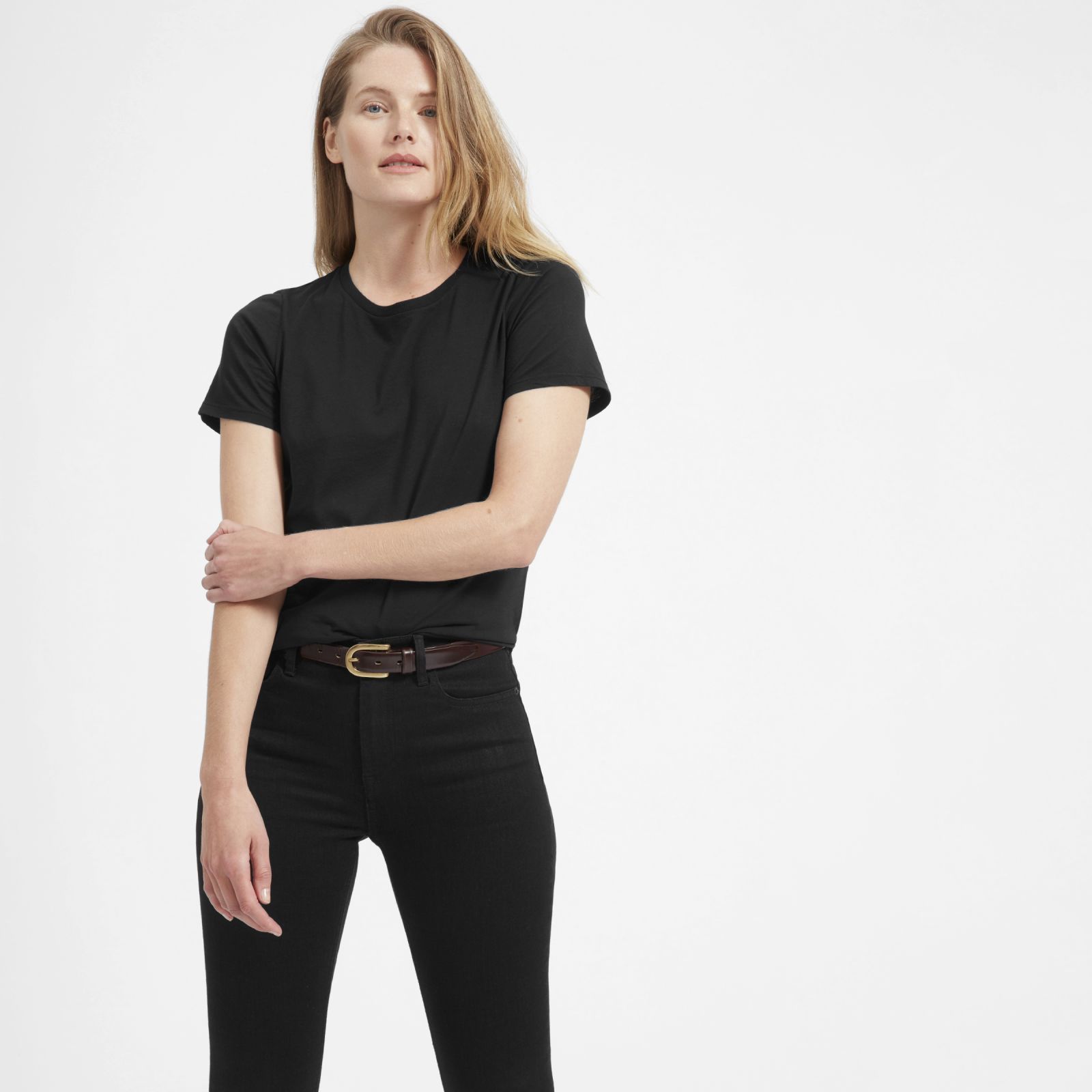 Women's Cotton Crew T-Shirt by Everlane in Black, Size XXS | Everlane