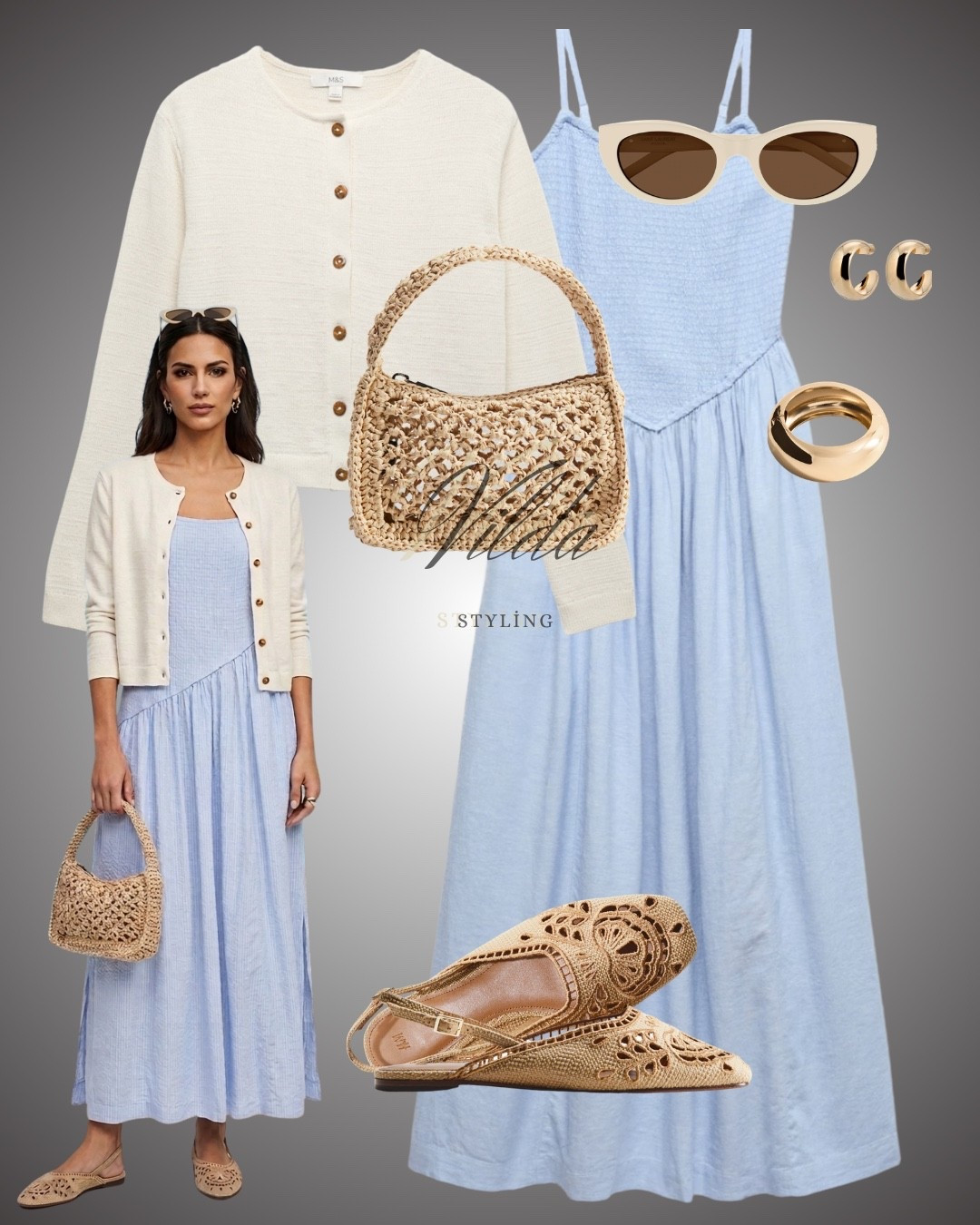 Effortless Coastal Chic 🌊✨
Embrace the ultimate summer aesthetic with this dreamy, light blue maxi dress paired with effortless neutrals. Whether you're strolling through a seaside town or grabbing brunch on a sunny terrace, this look radiates "quiet luxury" and timeless comfort. #SummerStyle #CoastalGrandmother #QuietLuxury #OOTD #SummerOutfitInspo #EffortlessChic #HolidayWardrobe 

#LTKsummer #LTKspring #LTKeurope