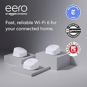 Amazon eero 6 mesh Wi-Fi system | Supports speeds up to 500 mbps | Connect to Alexa | Coverage up... | Amazon (US)