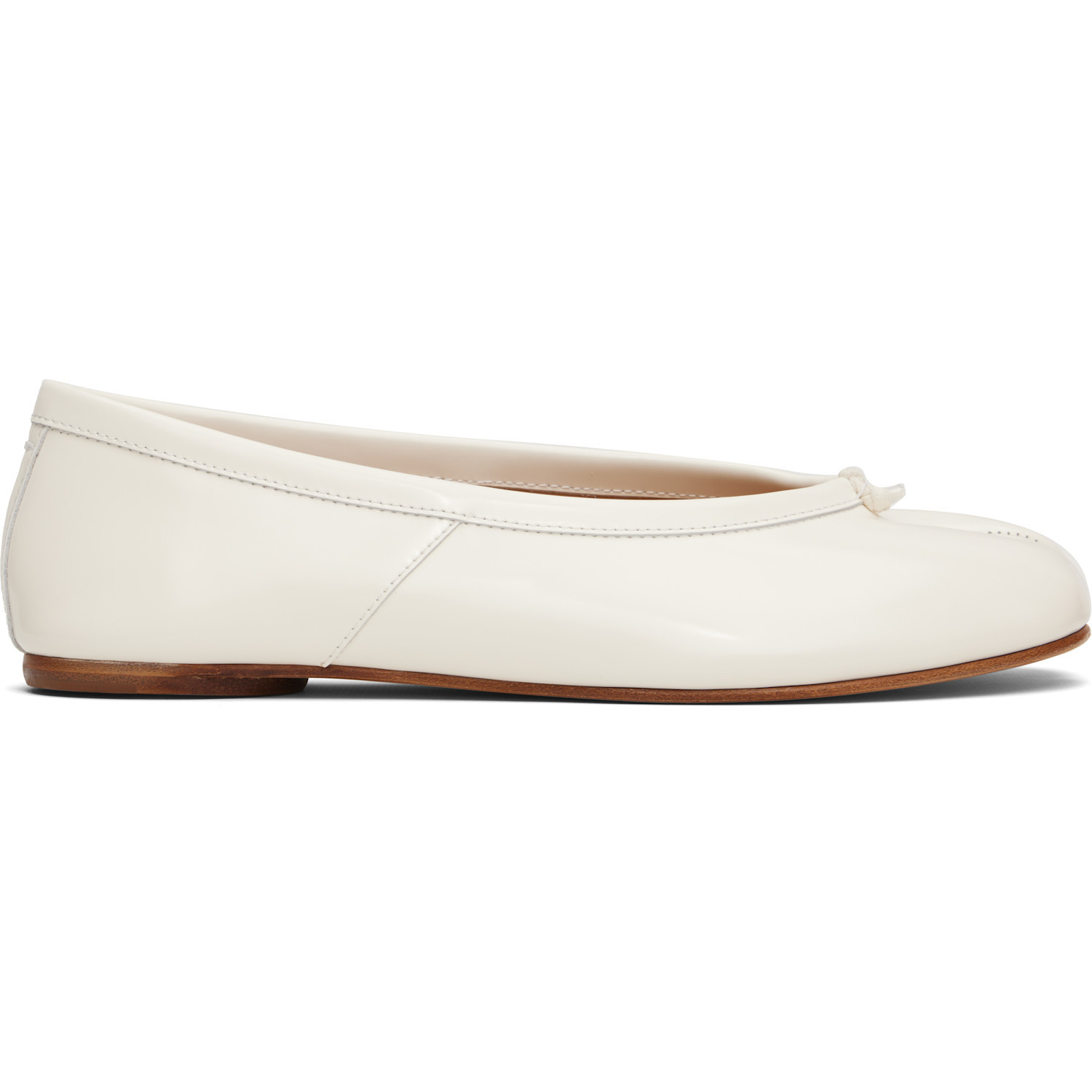 Maison Margiela White Tabi Ballerina Flats | SSENSE