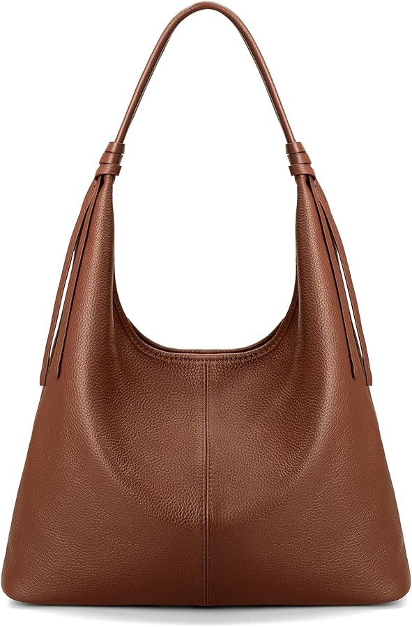 befen Genuine Leather Slouchy Hobo Purses for Women, Top Grain Real Leather Tote Handbags Shoulde... | Amazon (US)