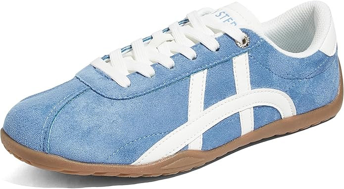 LUCKY STEP Women's Casual Walking Shoes Thin Sole Trendy Stylish Trainer Lightweight Footwear Sue... | Amazon (US)
