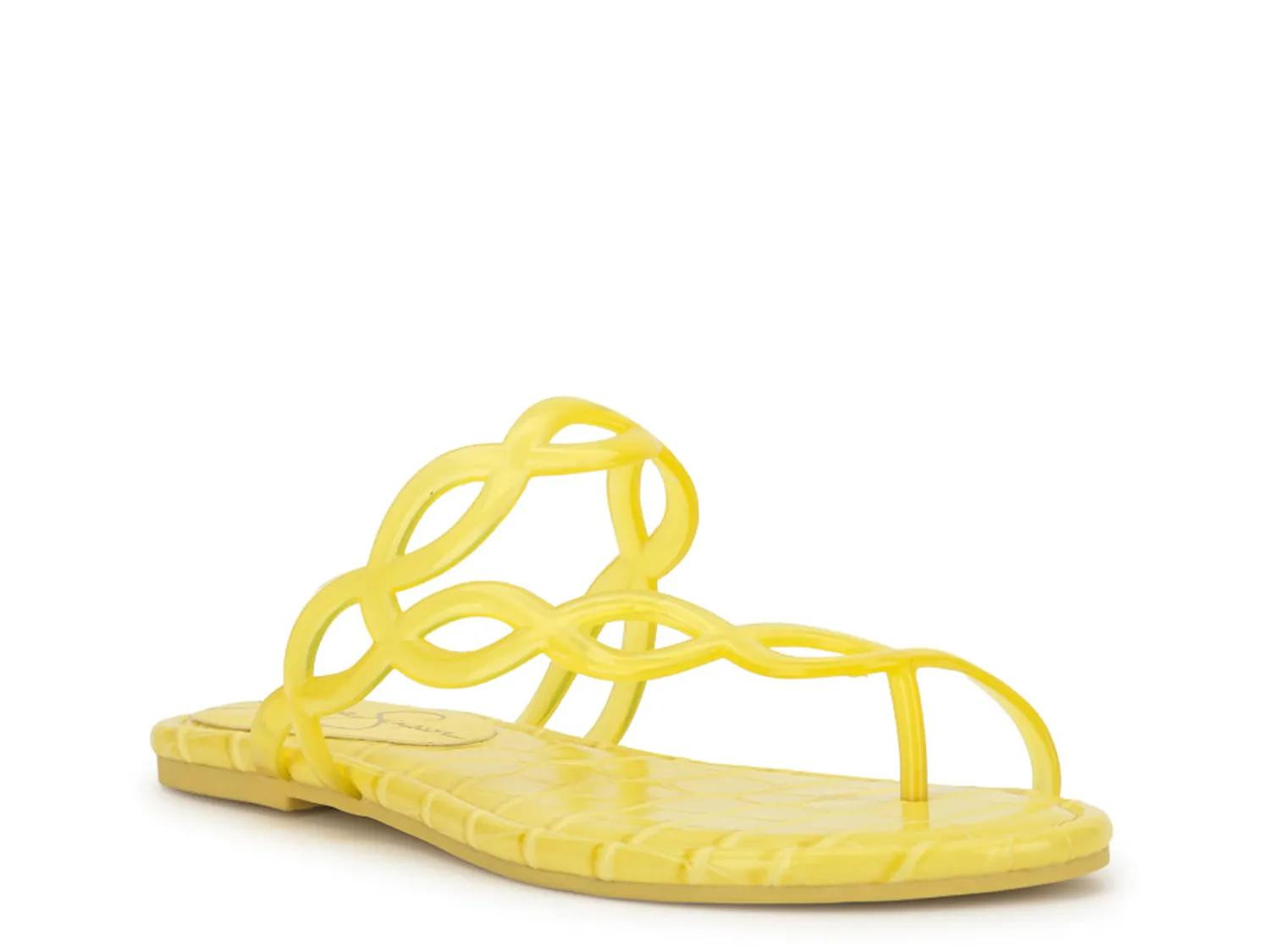 Jessica Simpson Aloni Jelly Sandal | Women's | Bright Yellow | Size 5.5 | Sandals | Jelly | DSW
