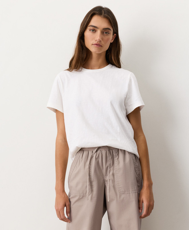 Women’s Soft-slub Essential Crewneck Tee made with Organic Cotton | Pact | Pact Apparel