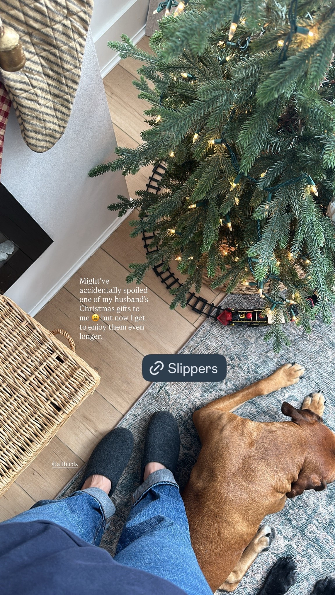 Allbirds slippers in the color “Natural Black”. I sized up one size from my regular  

#LTKGiftGuide #LTKHome #LTKHoliday