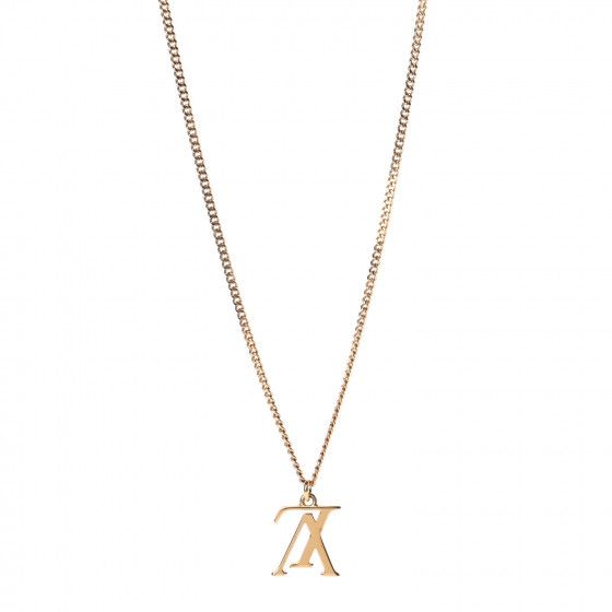 LOUIS VUITTON LV Upside Down Necklace Gold | Fashionphile