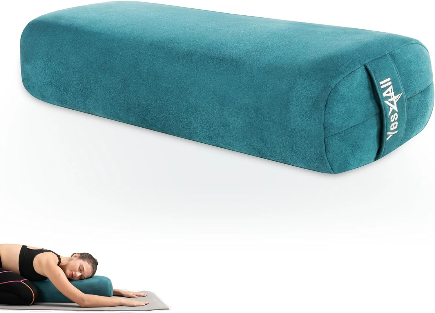 Yes4All Yoga Bolster for Restorative Yoga/Meditation Cushion with Triple-Layer Sponge - Walmart.c... | Walmart (US)
