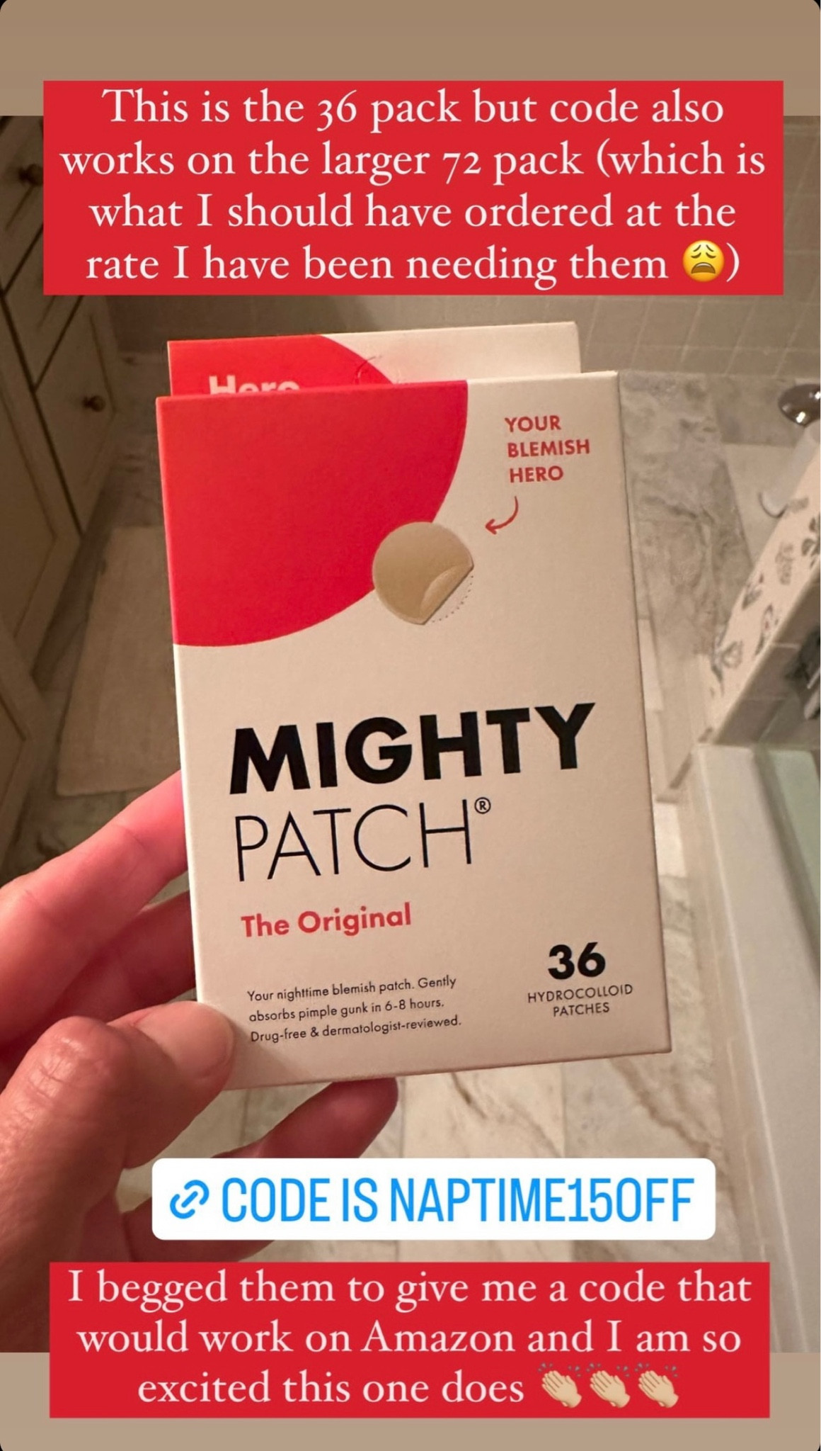 Really needing to do a reorder on these. They come in a 36 or 72 pack and use the code NAPTIME15OFF on Amazon 

#LTKsalealert #LTKbeauty