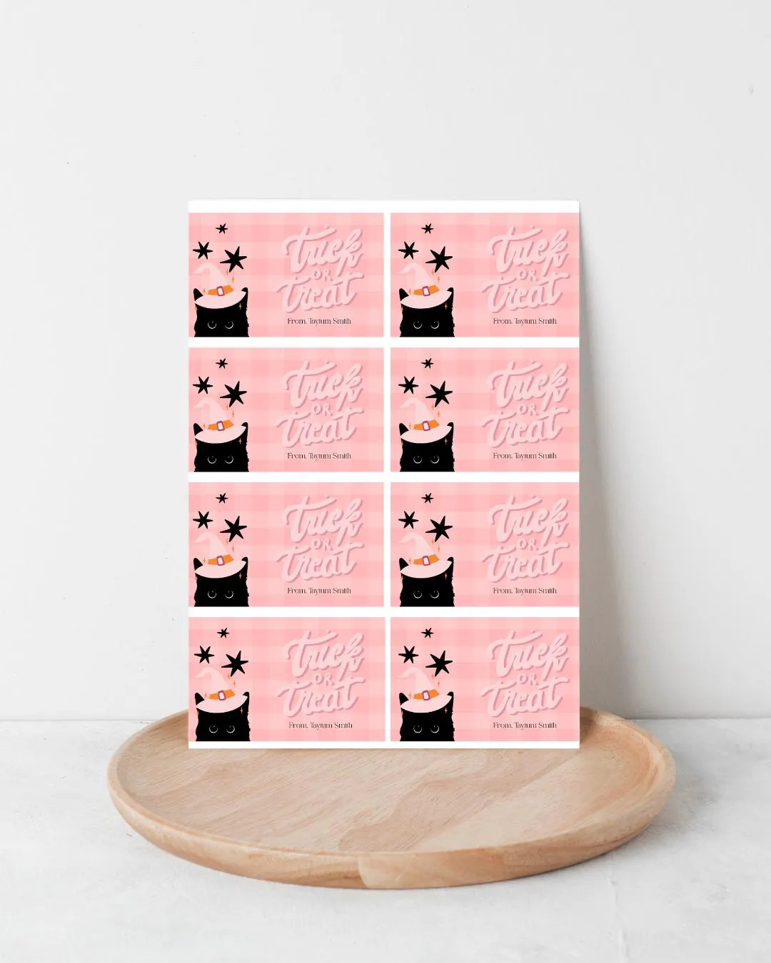 Halloween Goodie Bag Tags: Editable Black Cat Design - Printable Canva Template - Etsy | Etsy (US)