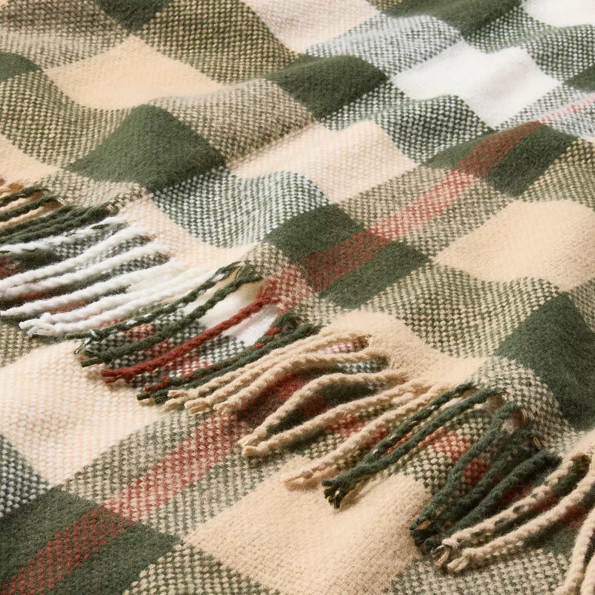 Throw Blanket Signature Green/Brown Plaid - Hearth & Hand™ with Magnolia | Target