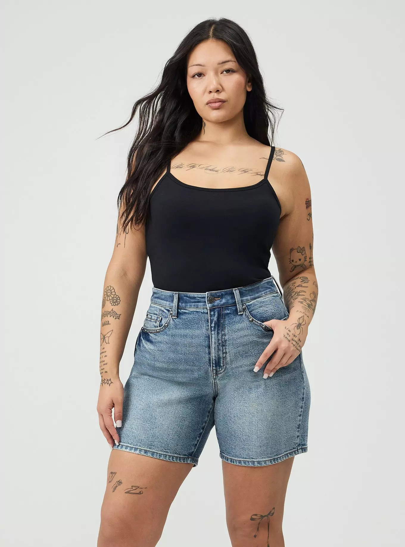 7'' High-Rise Dad Denim Short | Torrid (US & Canada)