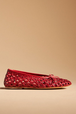 Pilcro Woven Ballet Flats | Anthropologie (US)
