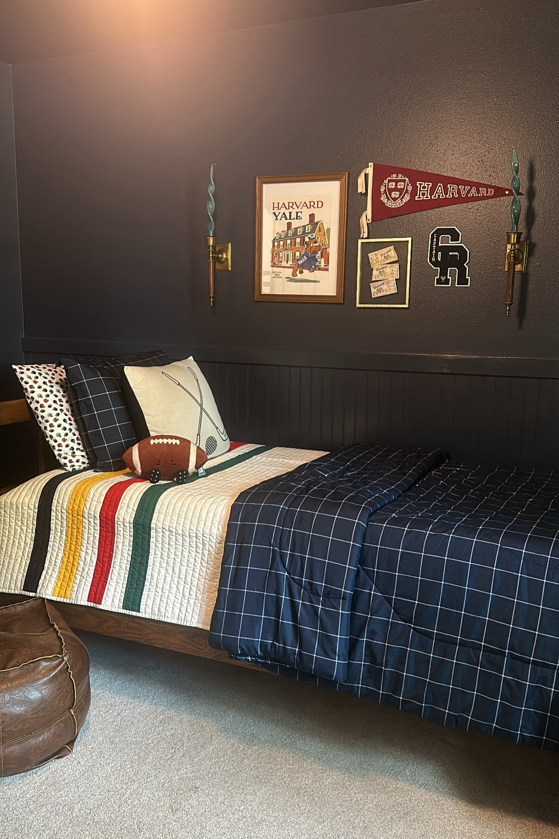 The ultimate “Ivy League Athletics” big boy room! 

#LTKKids #LTKBaby #LTKHome