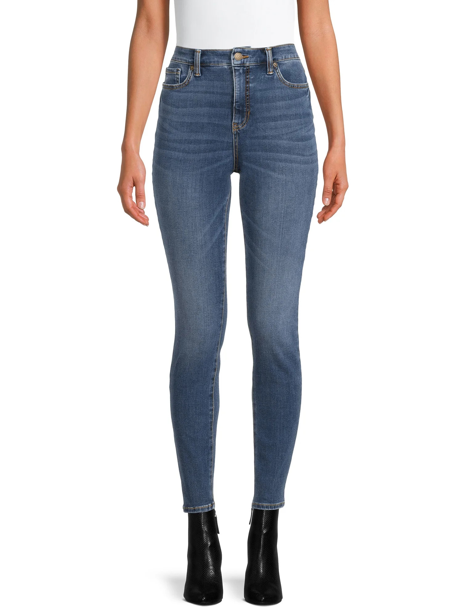 Time and Tru Women's High Rise Curvy Jeans | Walmart (US)