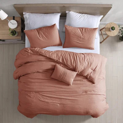 Modern Threads - Beck Comforter Set - Down Alternative Brushed Microfiber - Elegant All Season Bedspread Set - includes Comforter, Shams, & Decorative | Wayfair North America