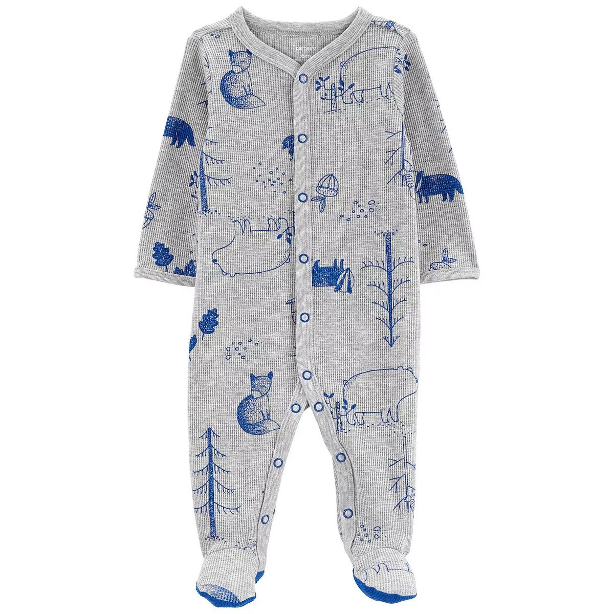 Baby Boy Carter's Woodland Snap-Up Thermal Sleep & Play | Kohl's