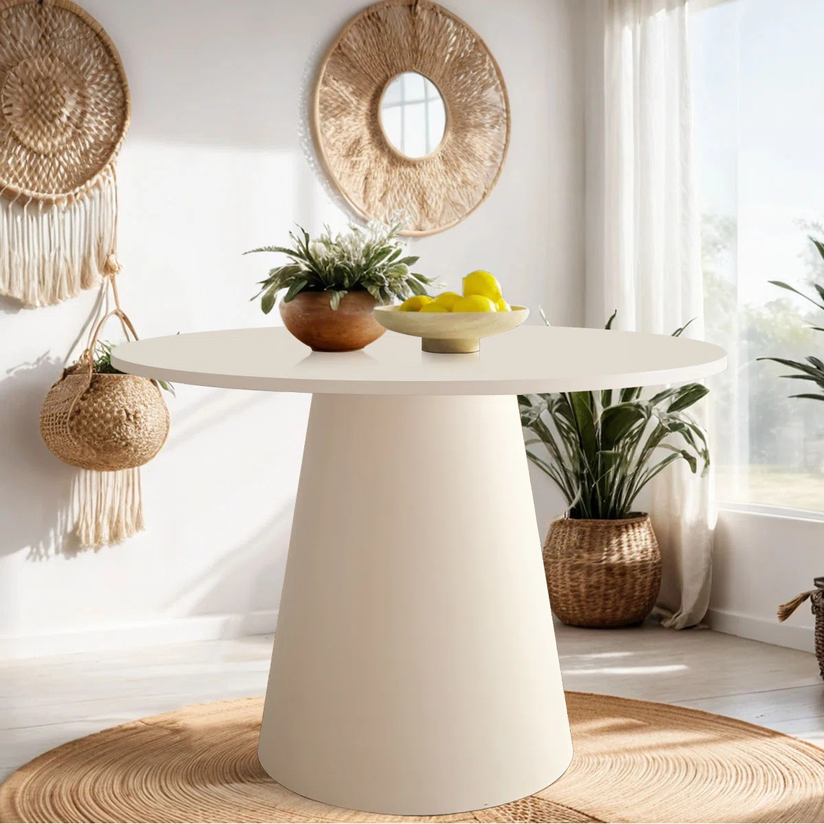 Agne 35" Round Pedestal Dining Table | Wayfair North America