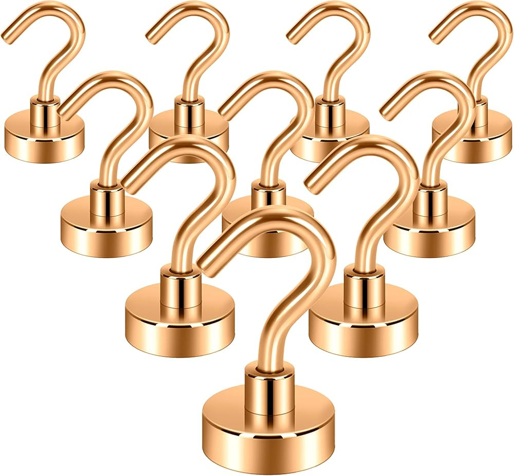 Neosmuk Magnetic Hooks, Heavy Duty Earth Magnets with Hook for Refrigerator, Extra Strong Cruise ... | Amazon (US)