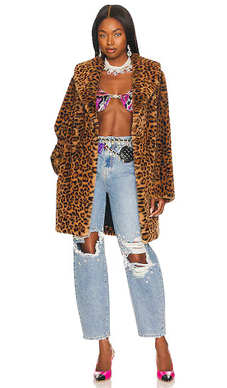 Lenon Coat in Leopard | Revolve Clothing (Global)