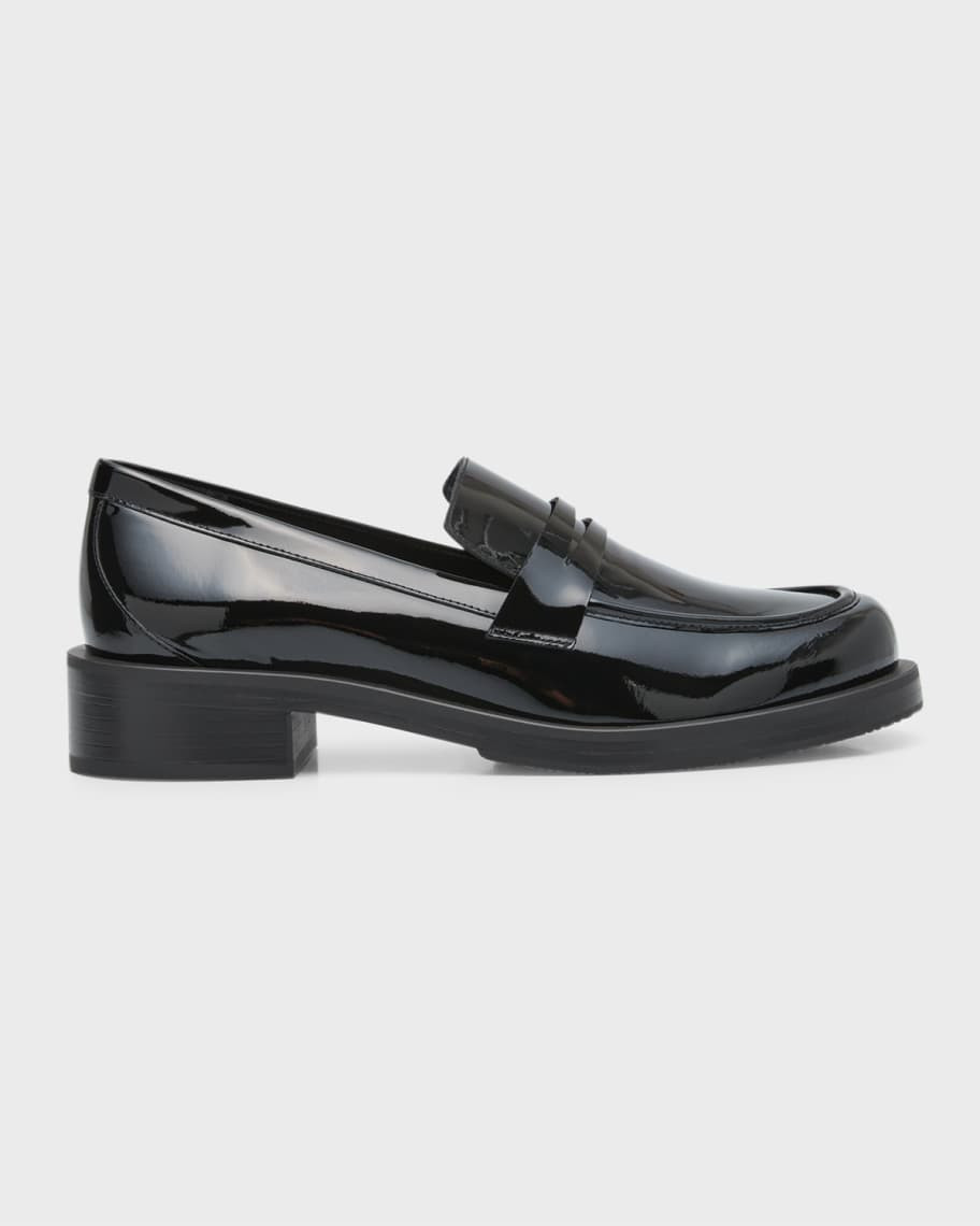 Stuart Weitzman Palmer Patent Penny Loafers | Neiman Marcus