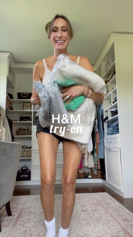 H&M fall outfits try on 
Fleece hoodie 
Green top is on sale for $6.99!!!!
Jean shorts 
Cardigan dress 
Pajamas 
Joggers 

#LTKover40 #LTKVideo #LTKfindsunder50