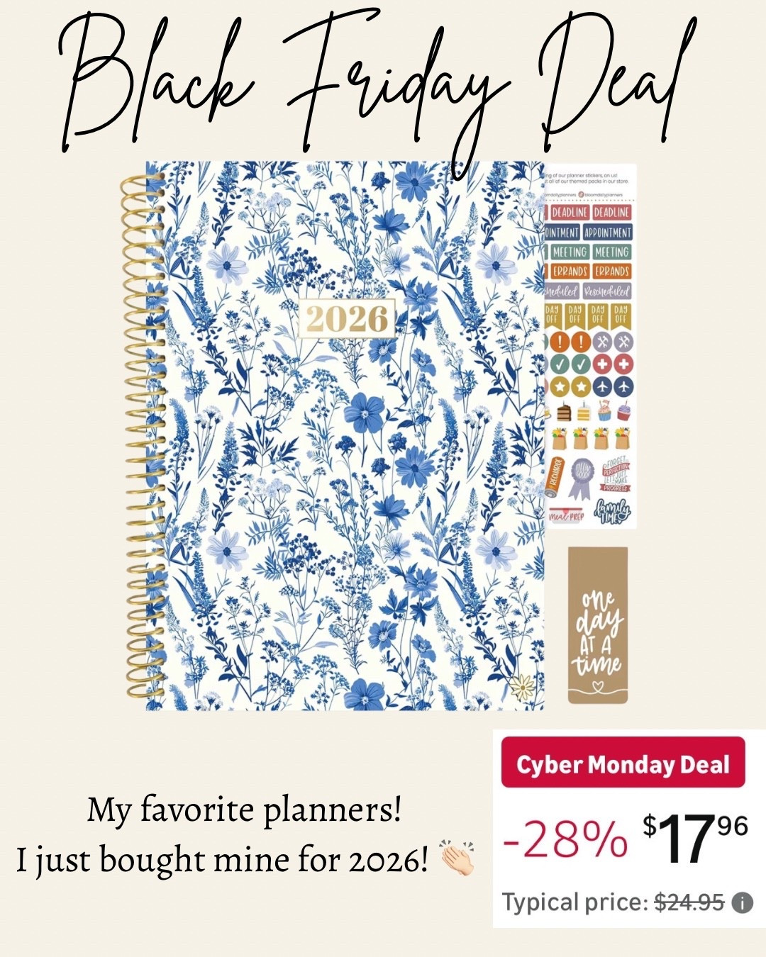 2026 planner - Amazon Black Friday  cyber Monday deal 




Yearly planner 
Organization finds 
Amazon finds 
Amazon deals
Gifts for her 

#LTKCyberWeek #LTKselfcare #LTKSaleAlert