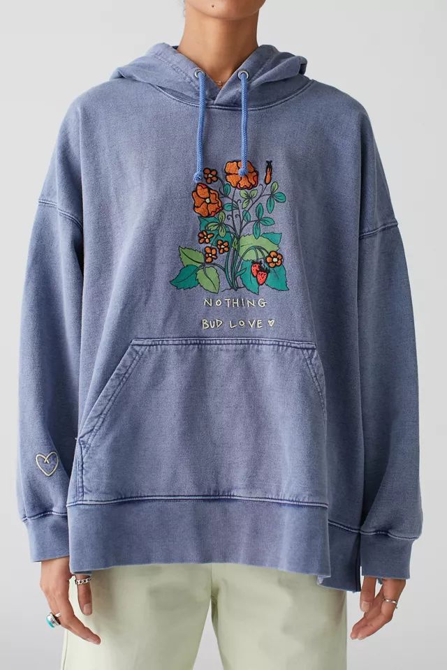 Nothing Bud Love Floral Embroidered Sweatshirt | Urban Outfitters (US and RoW)