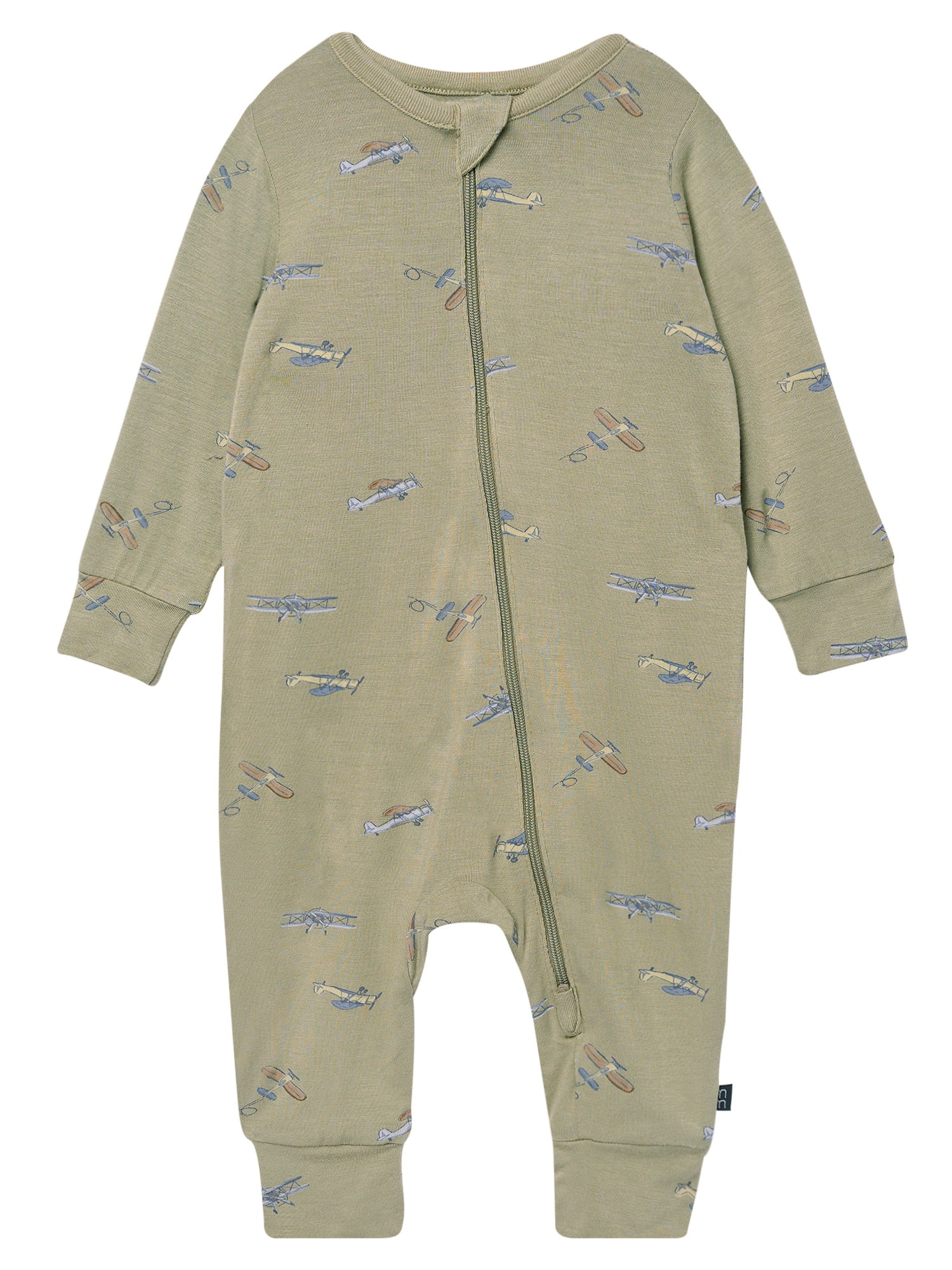 Modern Moments by Gerber Baby Neutral Super Soft Viscose Two-Way Zip Coverall, Sizes Newborn - 24... | Walmart (US)
