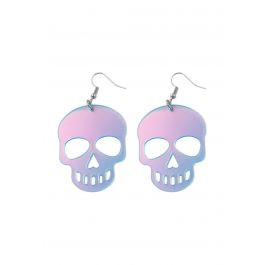 Translucent Skull Laser Color Earrings | Chicwish
