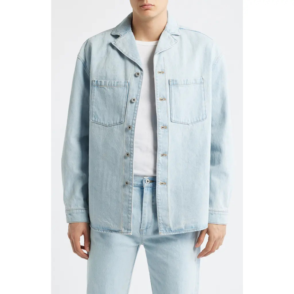 KROST Denim Shirt Jacket in Light Wash at Nordstrom, Size Small | Nordstrom