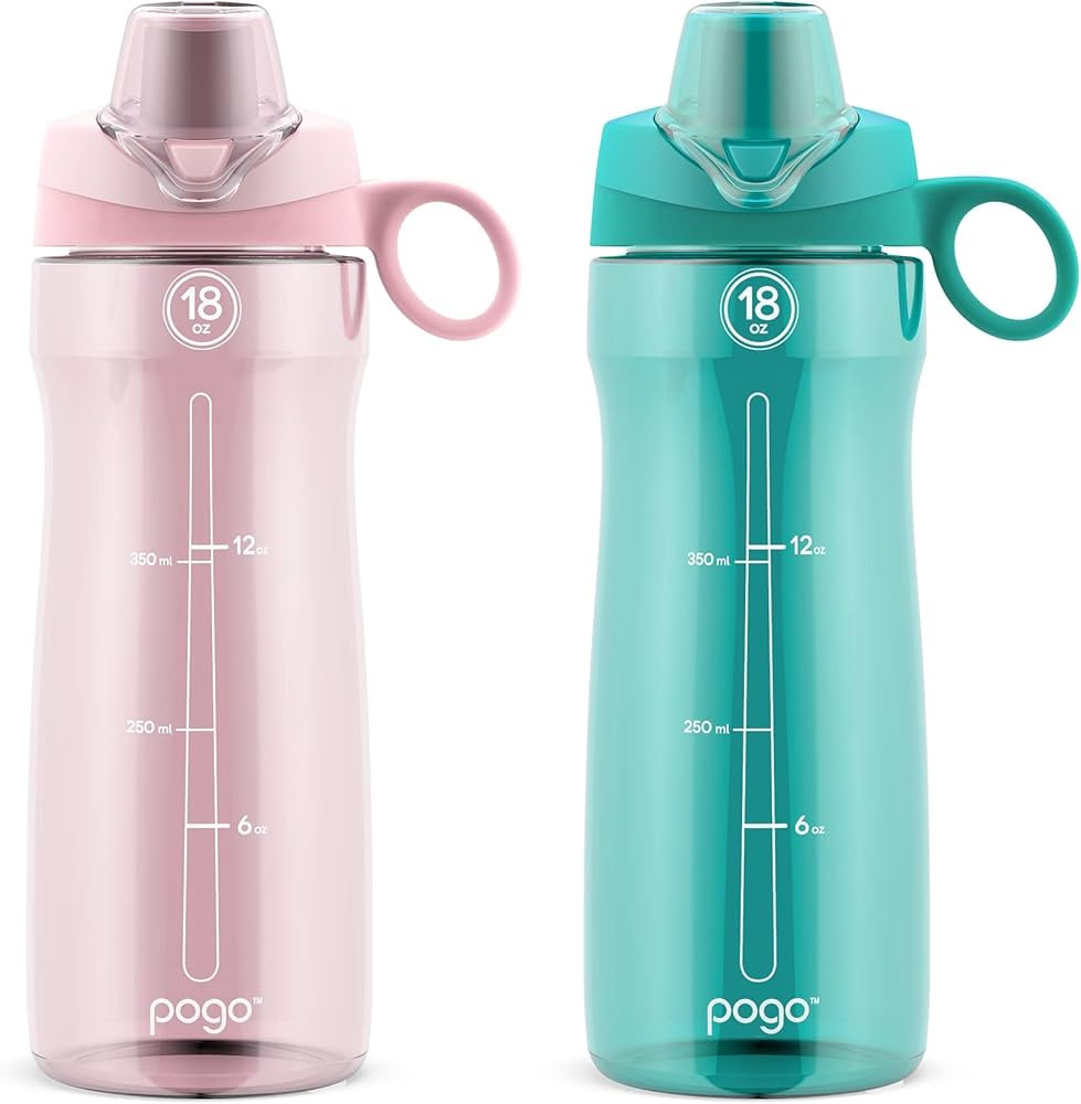 Pogo 32oz Plastic Water Bottle with Chug Lid and Carry Handle, Reusable | Amazon (US)