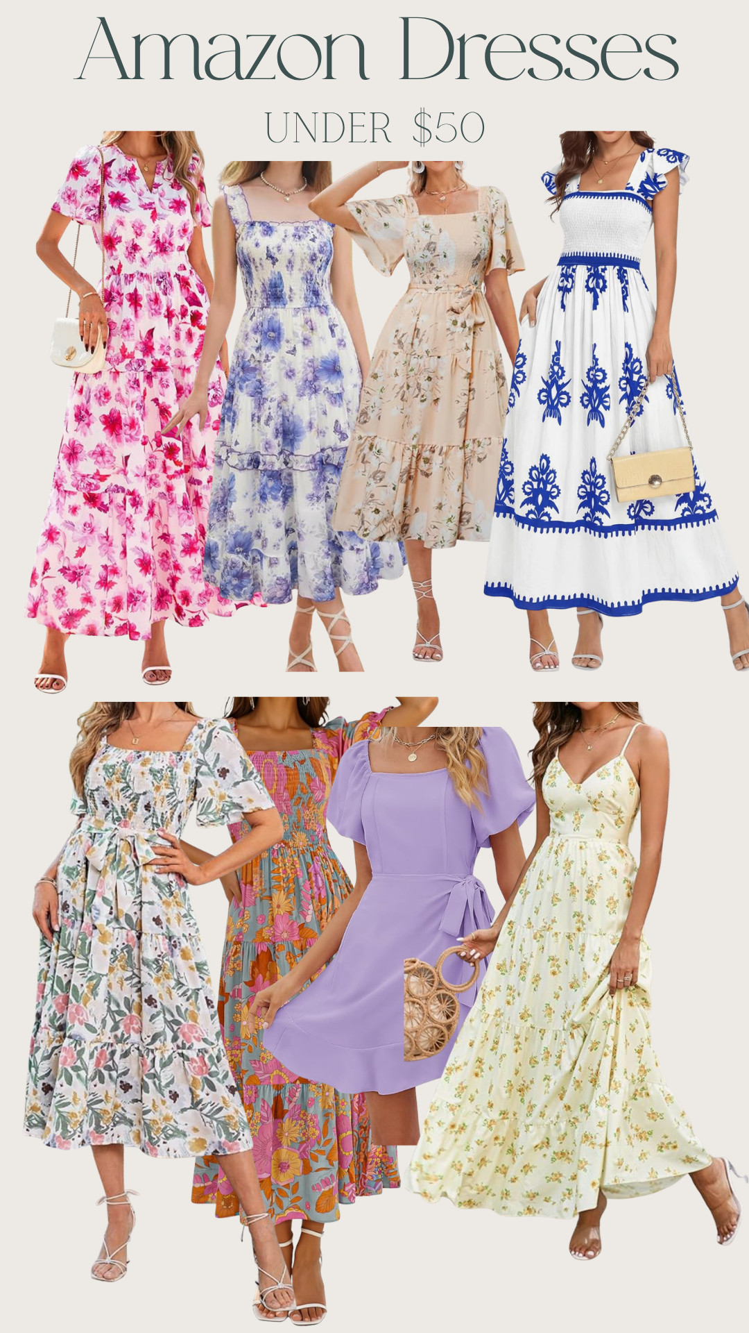 Amazon dresses under $50! 

 