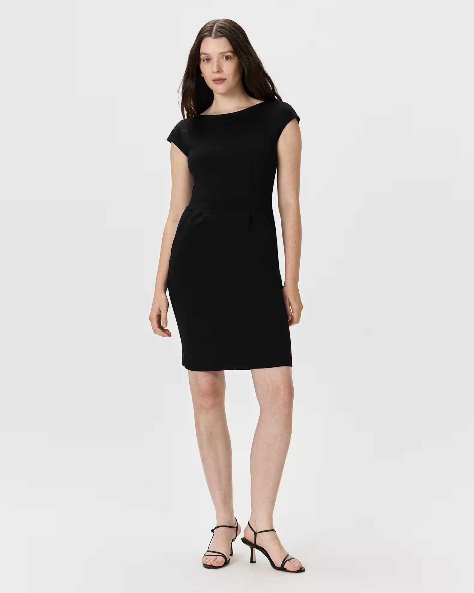 Ultra-Stretch Ponte Cap Sleeve Dress | Quince