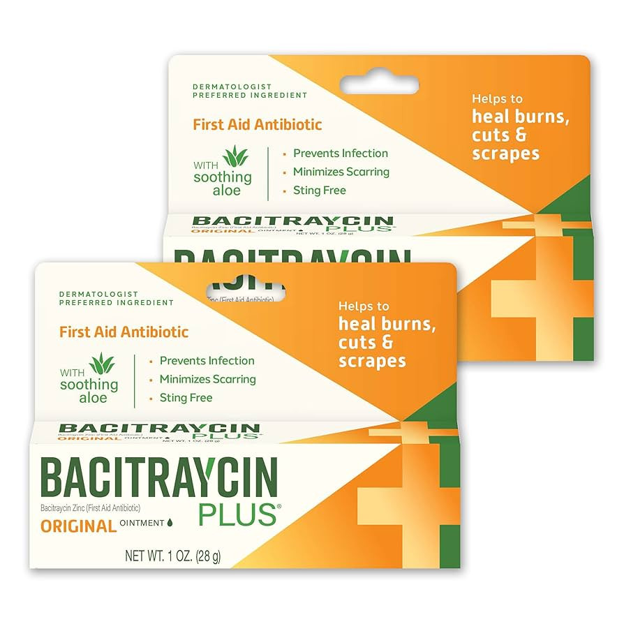 Bacitraycin Plus First Aid Antibiotic Wound Healing Ointment for Minor Cuts, Scrapes and Burns, w... | Amazon (US)