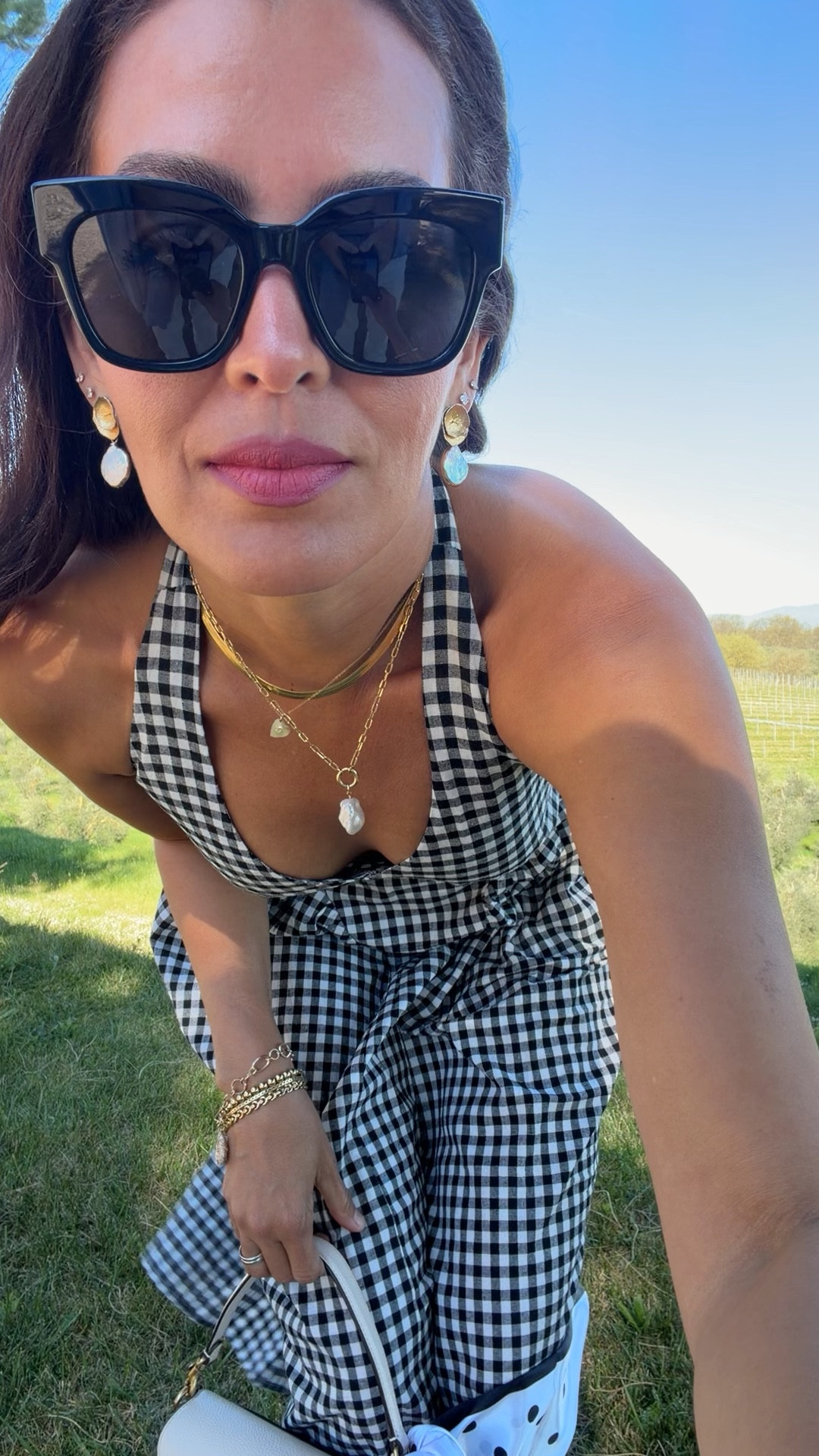 Size s in dress! Shies trs. 

#LTKSeasonal #LTKootd #LTKOver40