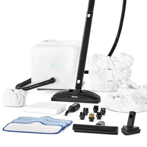 Dupray Neat Steam Cleaner with 22-Piece Accessory Kit – Versatile, Portable Steamer for Floors, Upholstery, Tiles, and More, removes 99.9% of Bacteria & Viruses (incl. x5 Large Bonnets) | Amazon (US)