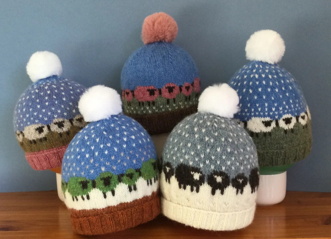 Pure Shetland Wool Baa-ble Designer Ladies Winter Hat - Etsy | Etsy (US)