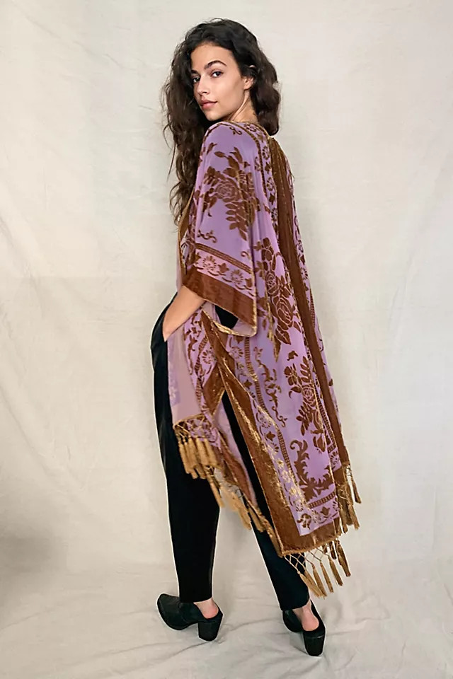 Nightbird Burnout Kimono | Free People (Global - UK&FR Excluded)