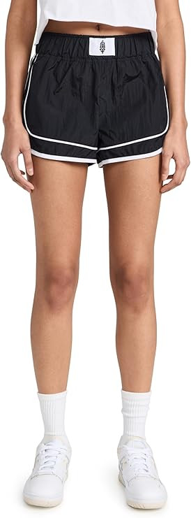 Free People Women's Varsity Blue Shorts | Amazon (US)