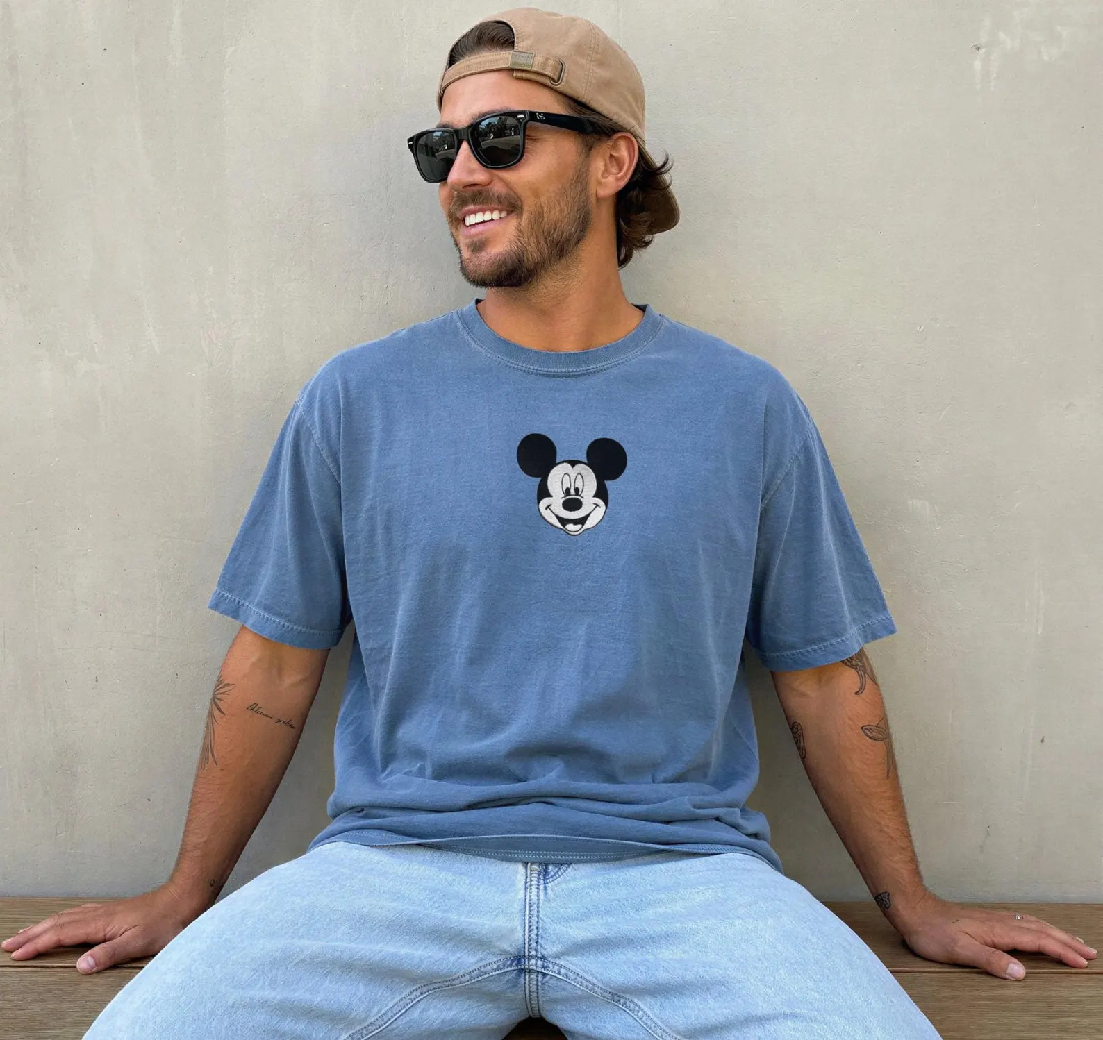 Mickey Mouse Mens Shirt Vintage Disney Shirt Simple Mens Mickey Comfort Colors Tee | Etsy (Global)