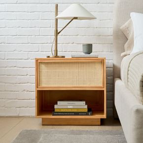 Callahan Rattan Nightstand (24") | West Elm (US)