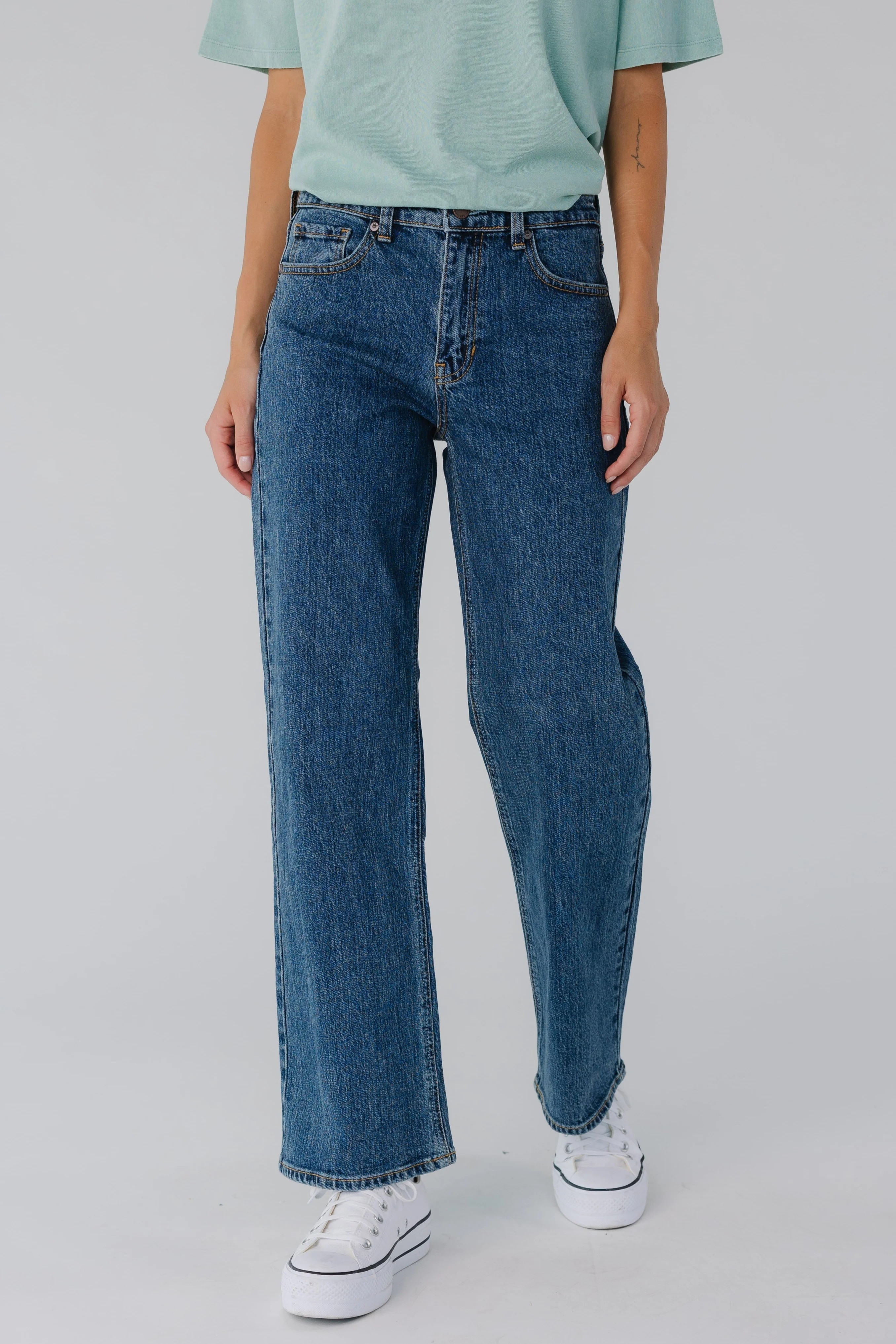 Retro Straight Denim Jeans | Called To Surf