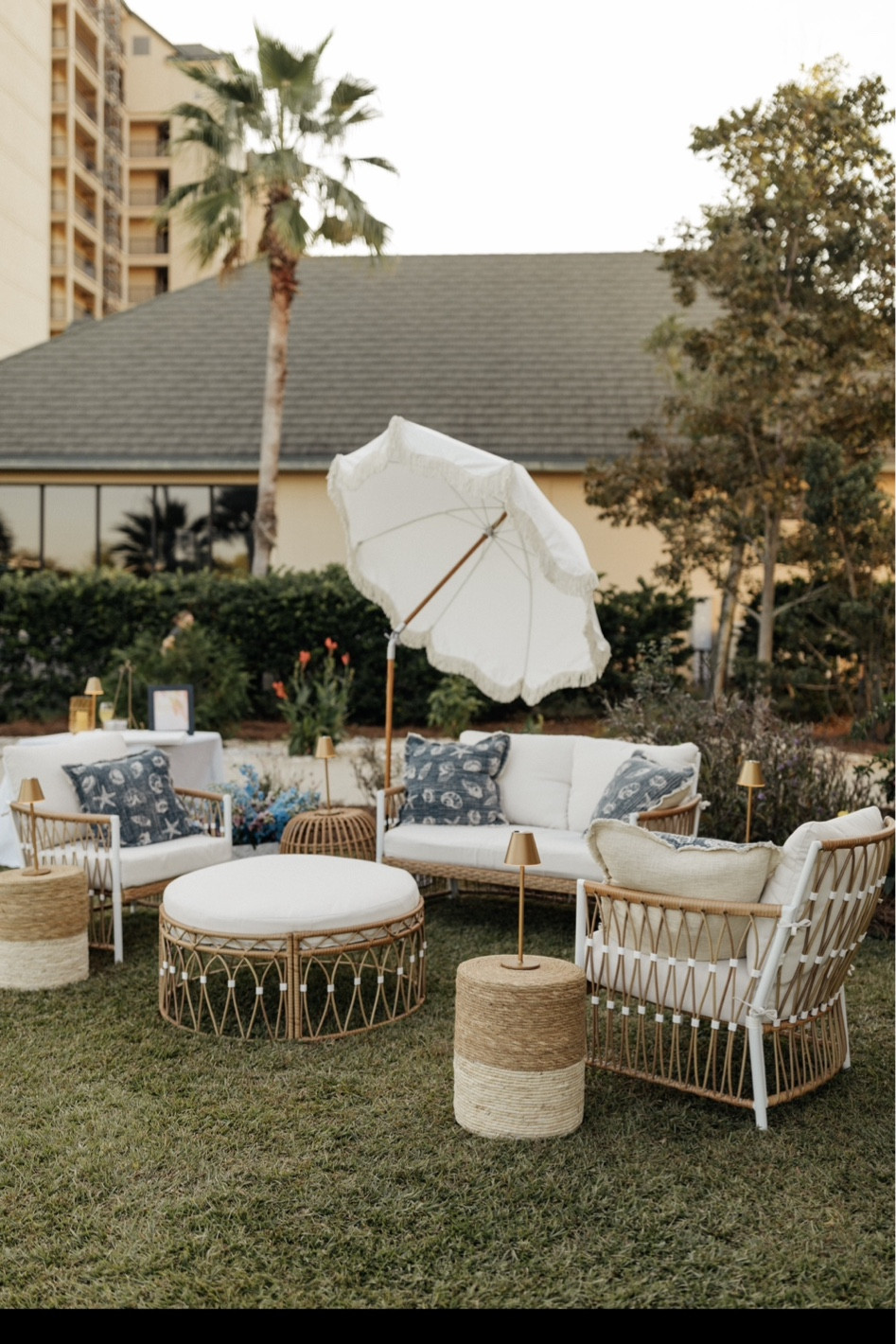 My outdoor furniture on display at my wedding!

#LTKHome #LTKSeasonal