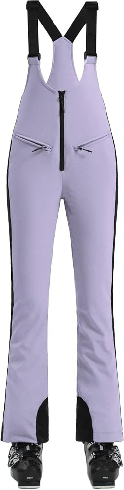 GSOU SNOW Women Ski Bib Pants Snow Overalls Snowboard Waterproof Windproof Insulated Slim Winter ... | Amazon (US)