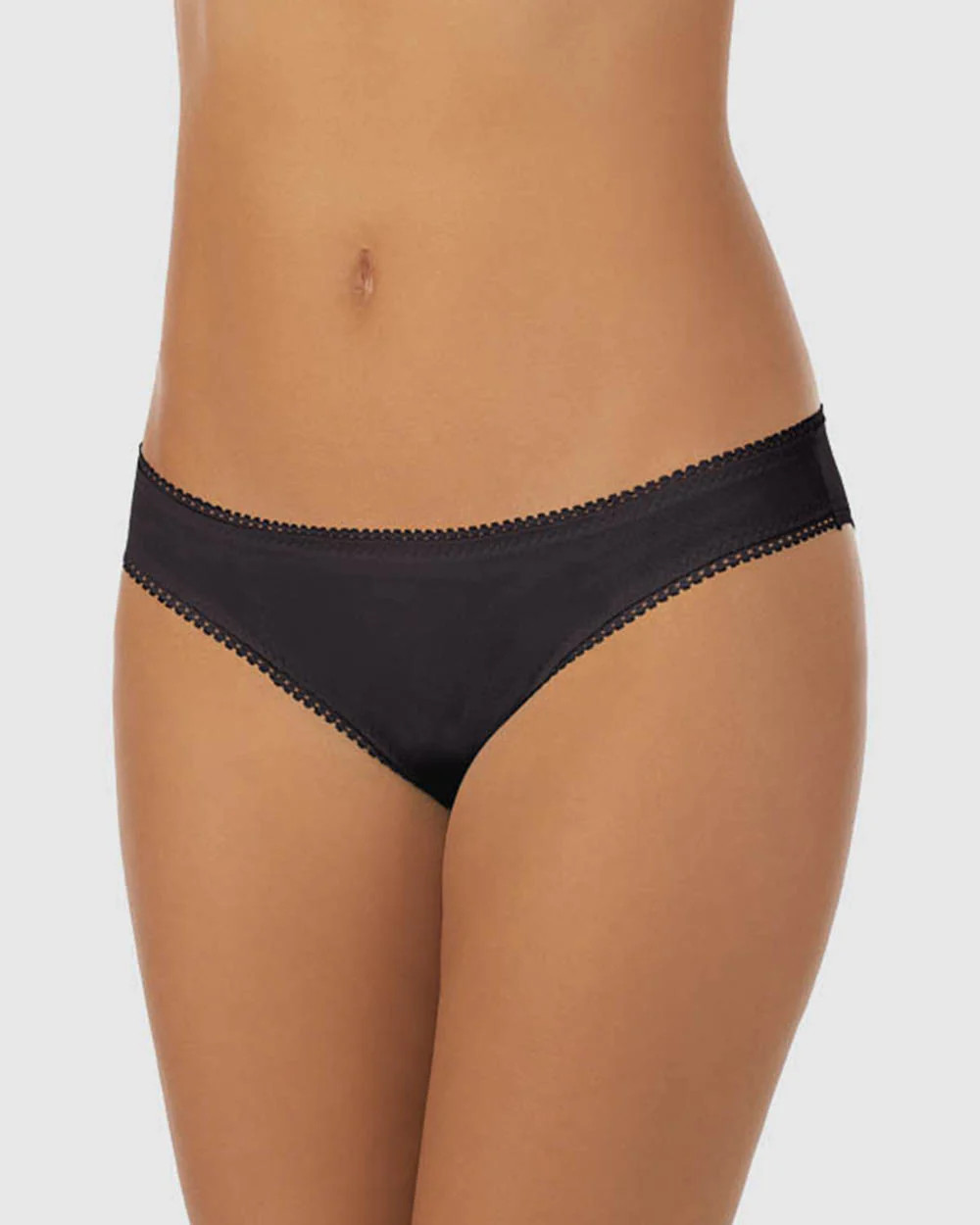Cabana Cotton Hip Bikini Underwear - Black | On Gossamer