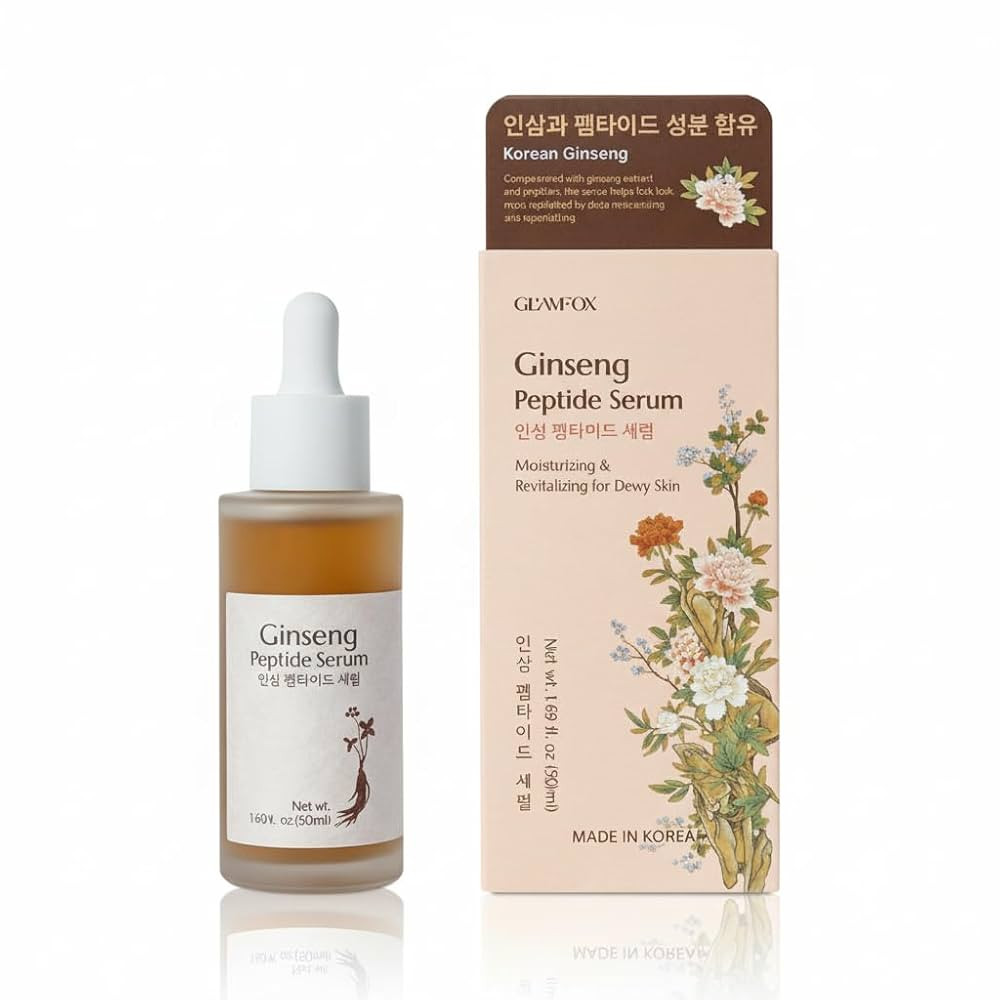 Ginseng Peptide Serum, Korean Facial Serum, Moisturizing for Dewy Skin | Amazon (US)