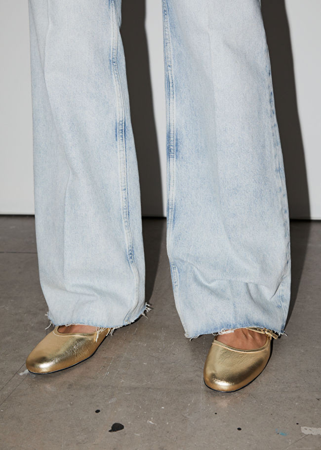 Mary Jane Leather Ballerina Flats | & Other Stories US