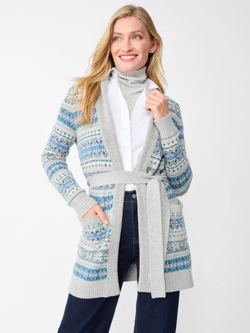 Stratham Wool Sweater in Fairisle | J.McLaughlin