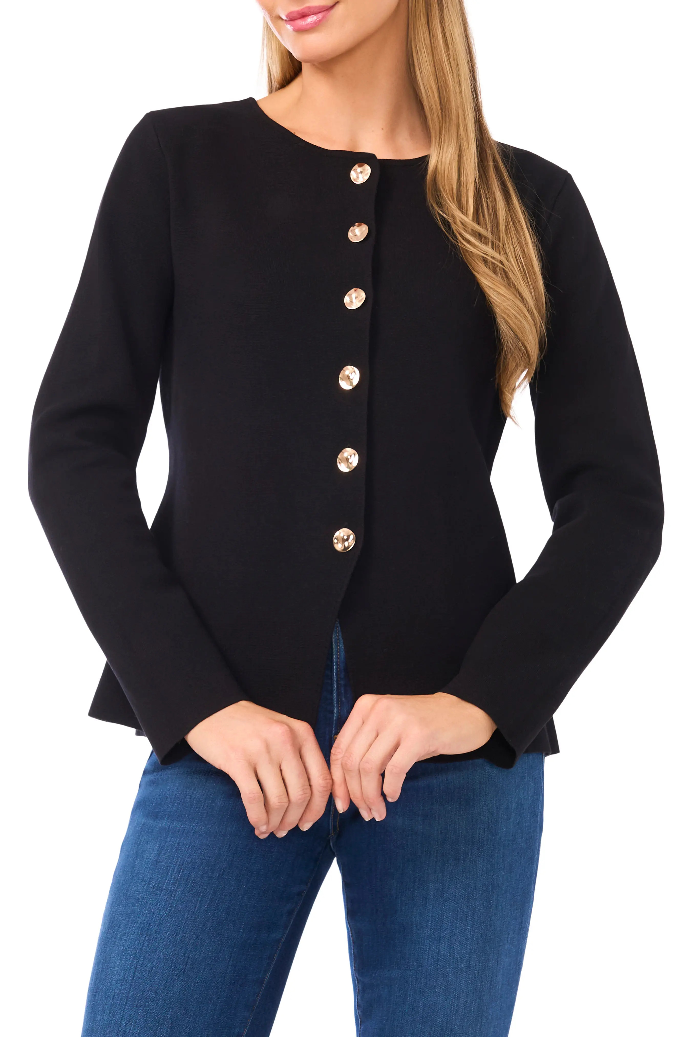 Collarless Cardigan (Women) | Nordstrom | Nordstrom