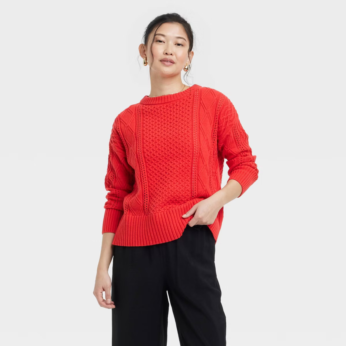 Women's Crewneck Tunic Pullover Sweater - A New Day™ | Target